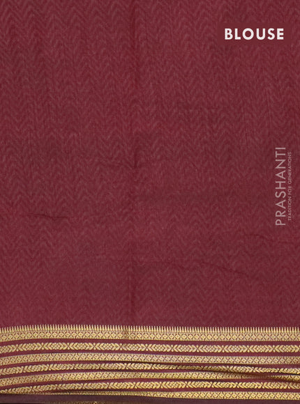 Black semi tussar saree with matching Neck piece
