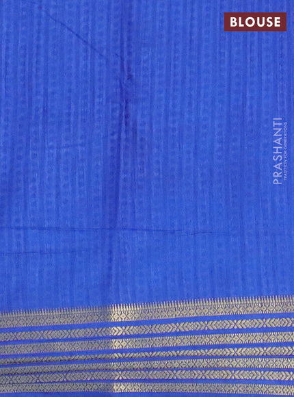 Purple semi tussar saree with matching Neck piece