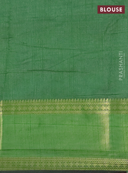Violet semi tussar saree with matching Neck piece