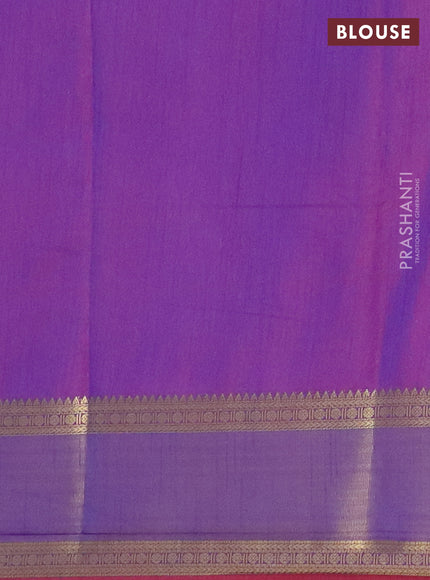 Pink semi tussar saree with matching Neck piece