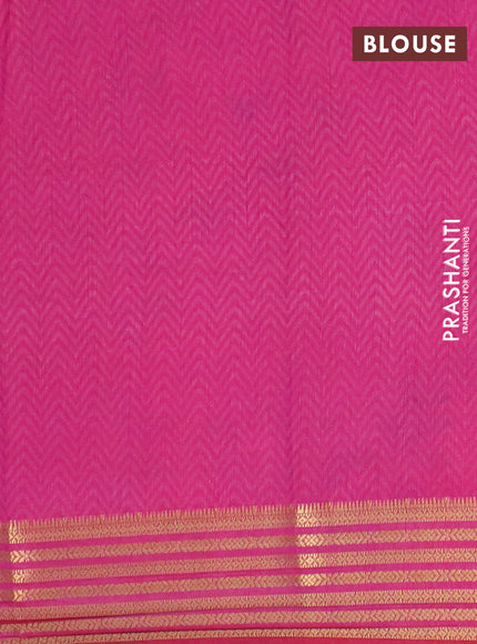 Dual shade of purple semi tussar saree with matching Neck piece