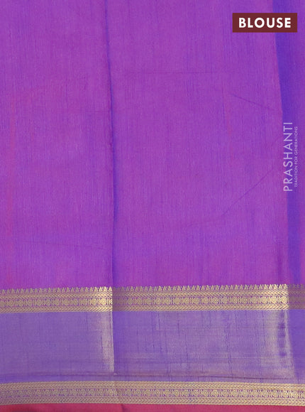 Pink semi tussar saree with matching Neck piece