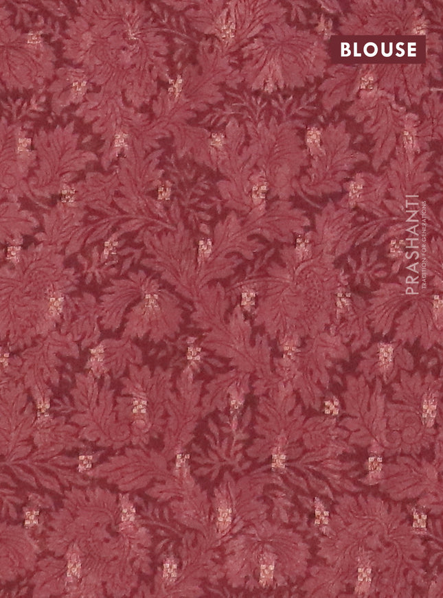 Semi crepe saree mustard yellow black and pastel brown with zari stripes & ajrakh prints and zari woven border