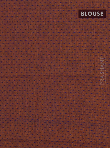 Chettinad cotton saree cs blue and blue dark mustard with allover stripe pattern and annam thread woven butta border