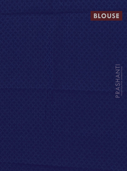Chettinad cotton saree dual shade of teal blue and violet with plain body and long thread woven border