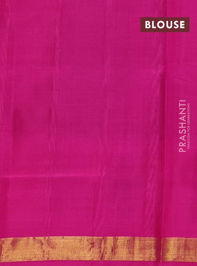 Rajkot patola silk saree grey and pink with allover ikat weaves and ikat woven zari border