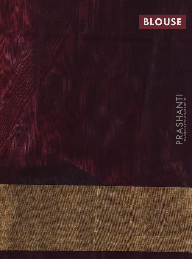 Ikat silk cotton saree red shade with alover ikat weaves and zari woven border