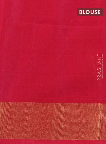 Ikat silk cotton saree violet shade and peach pink with alover ikat weaves and zari woven border