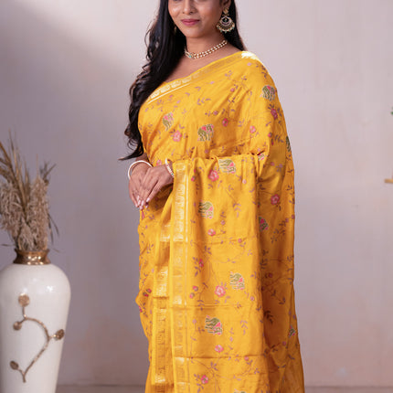 Collection image for: Embroidered Semi Crepe Sarees