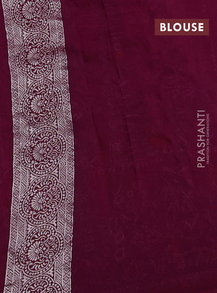Banarasi raw silk saree purple with silver zari woven buttas and zari woven paithani style border