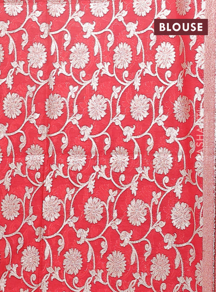 Semi mangalgiri saree deep wine shade and red with plain body and zari woven border
