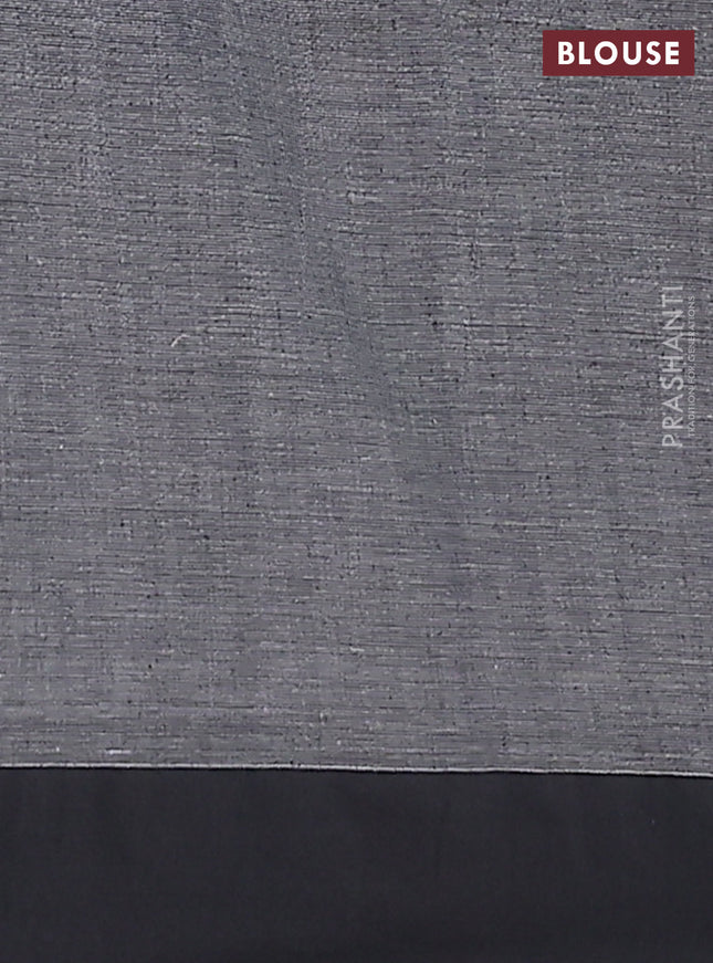 Bengal soft cotton saree grey and maroon with allover butta weaves and simple border