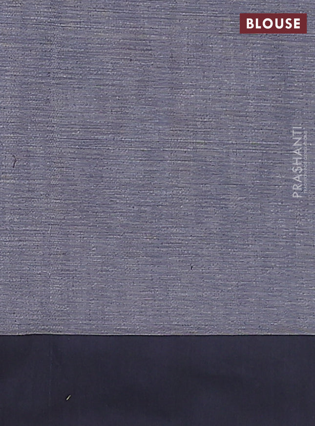 Bengal soft cotton saree grey and black with allover butta weaves and simple border