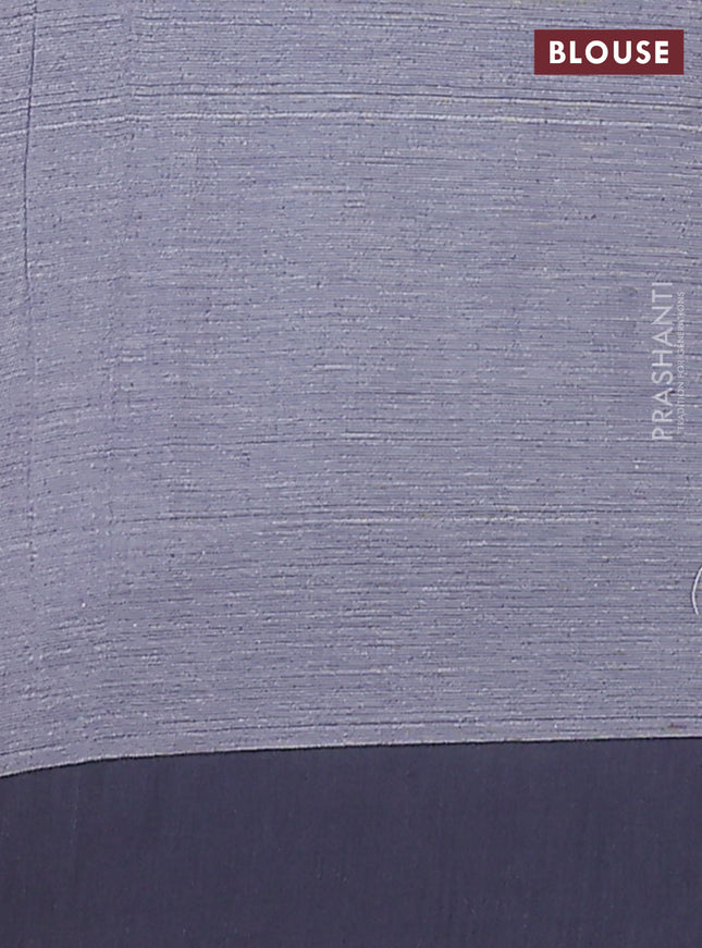 Bengal soft cotton saree grey and black with allover weaves and simple border