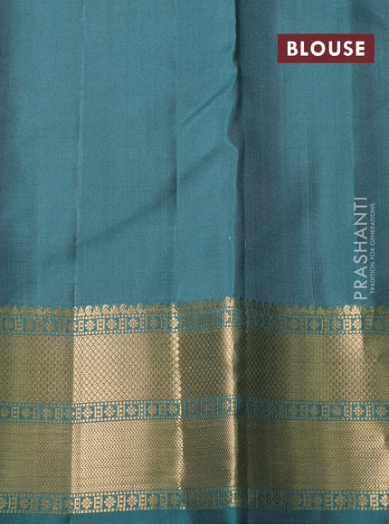 Pure soft silk saree pastel green shade with allover zari woven buttas and zari woven border