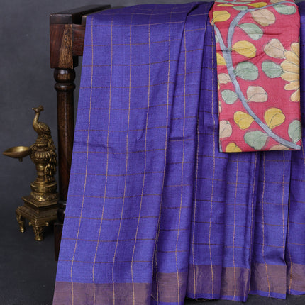 Collection image for: Tussar Silk with zari checks