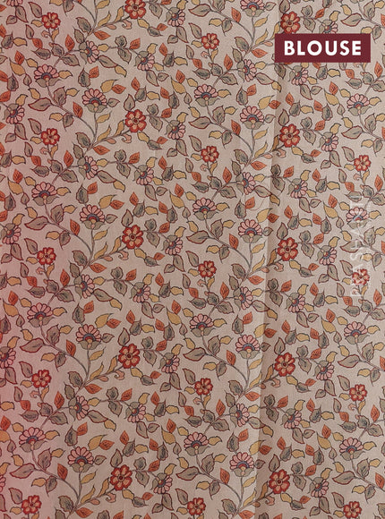 Kota saree pink with kalamkari applique work