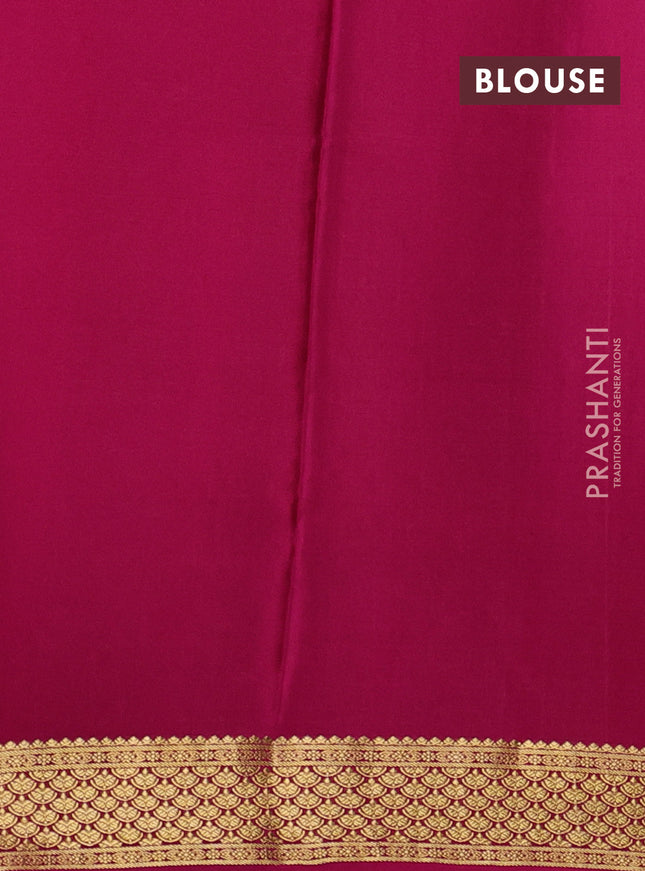 Pure mysore silk partly saree lime yellow and pink with allover zari woven checked pattern and zari woven border