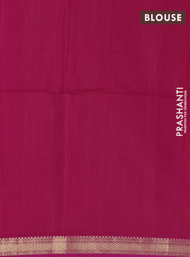 Maheshwari silk cotton saree pink with allover zari weaves and zari woven border