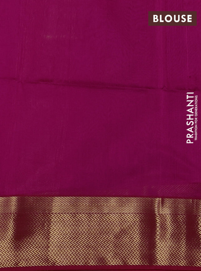 Maheshwari silk cotton saree pink and red with zari woven geometric buttas and zari woven border