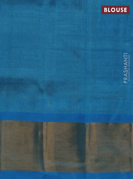Silk cotton block printed saree lime yellow and cs blue with allover prints and zari woven border