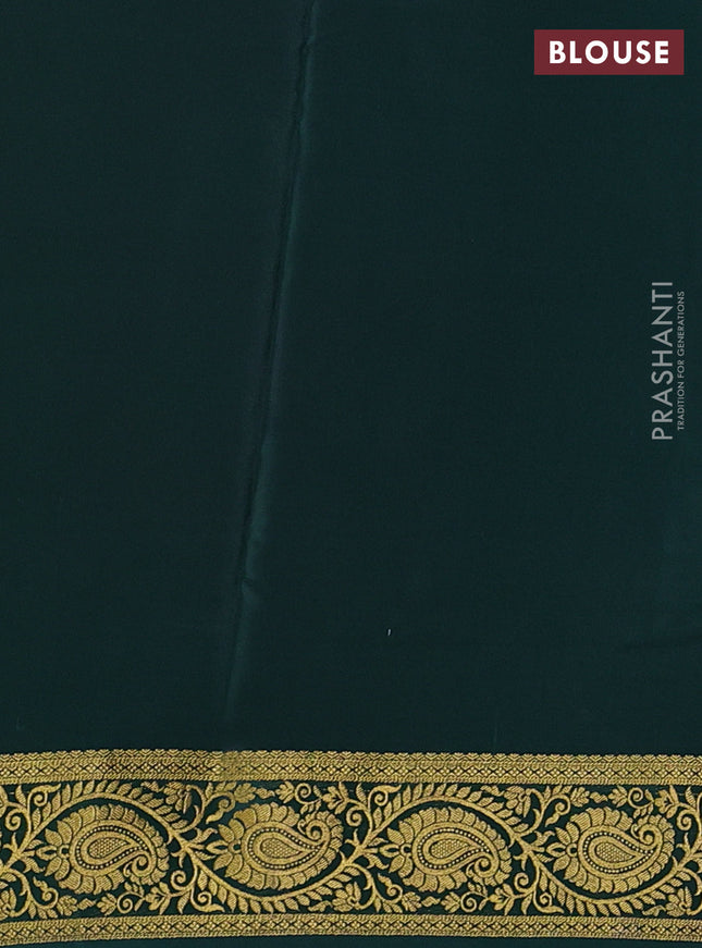 Pure mysore silk saree red and pastel pink with allover zari woven buttas and zari woven border