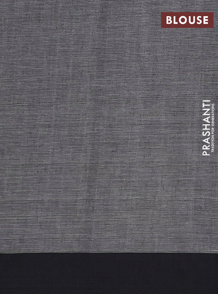 Bengal soft cotton saree dark mustard and grey with allover weaves and simple border
