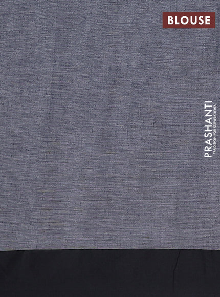 Bengal soft cotton saree grey and maroon with allover weaves and simple border