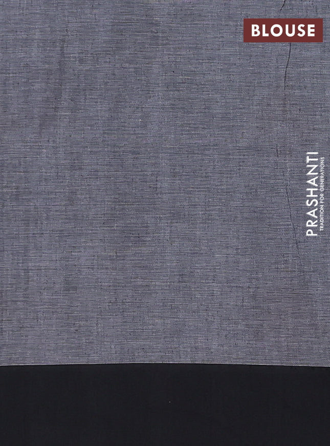 Bengal soft cotton saree maroon and black with allover weaves and simple border