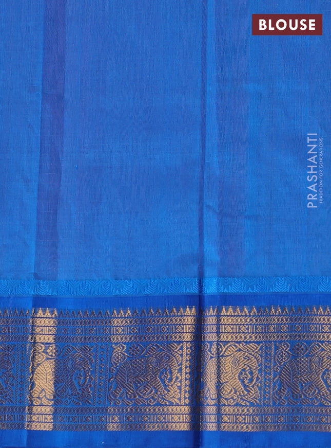 Kuppadam silk cotton saree light pink and cs blue with allover zari checks & lakshadeepam weaves and zari woven border