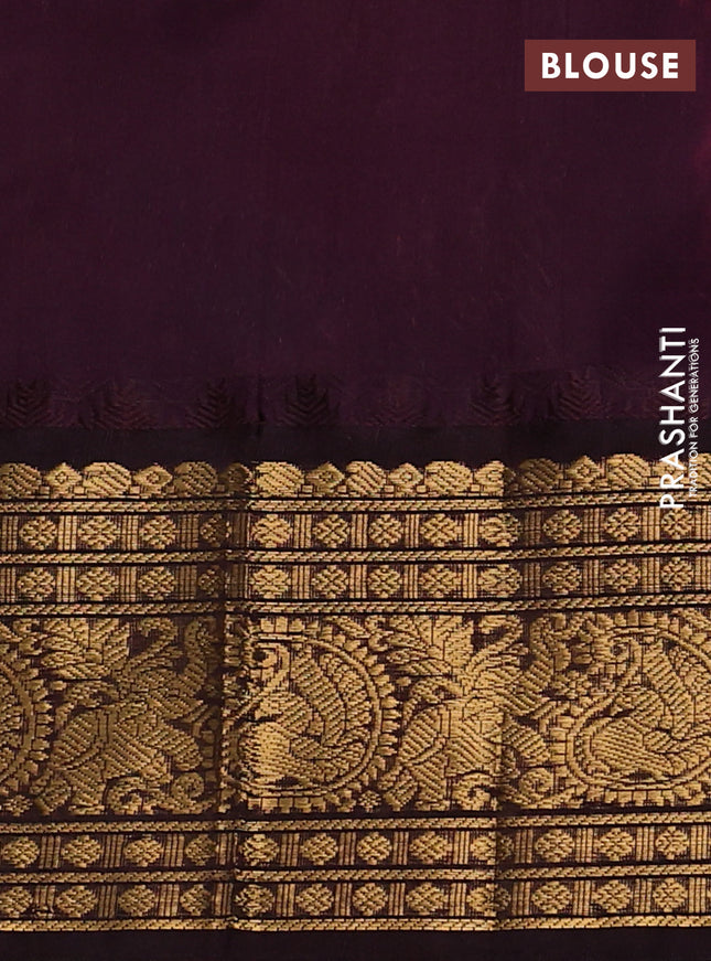 Kuppadam silk cotton saree dual shade of pink and wine shade with allover zari checked pattern and zari woven border