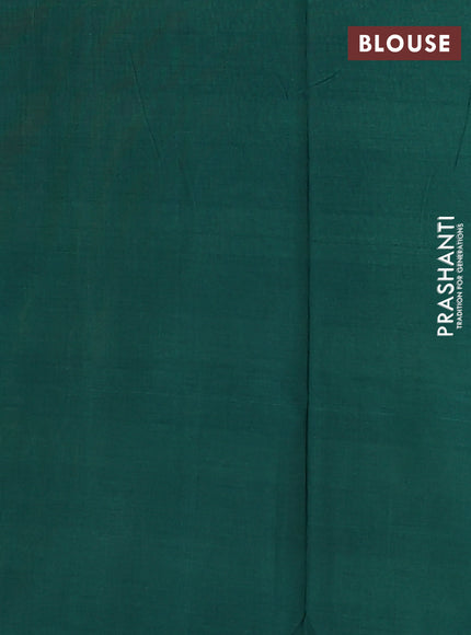 Ikat cotton saree mehendi green and green with allover ikat weaves and ikat woven border