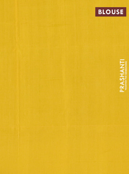 Ikat cotton saree mehendi green and yellow with allover ikat weaves and simple border