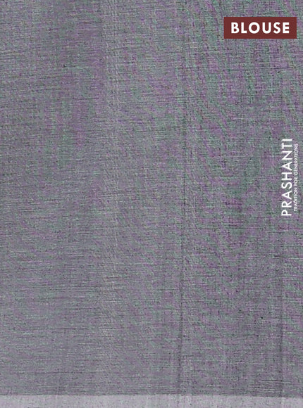 Ikat cotton saree black and grey with allover ikat weaves and simple border
