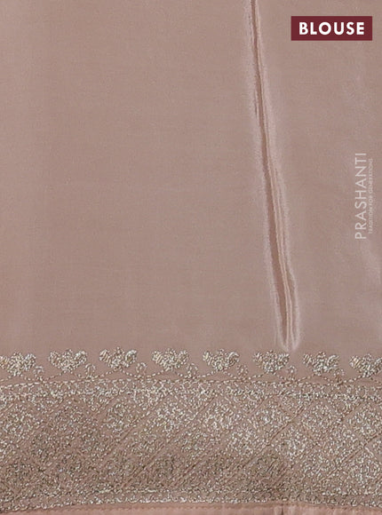 Pure organza silk saree sandal with allover embroidery work and embroidered border