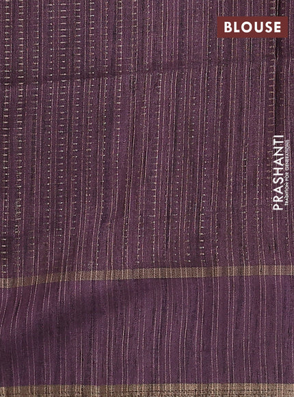 Semi matka saree mauve pink with allover zari weaves and rettapet zari woven border