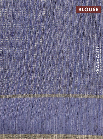 Semi matka saree lavender shade with allover zari weaves and rettapet zari woven border