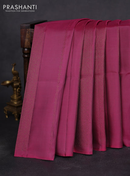 Pure soft silk saree pink shade and black with allover thread & zari weaves In borderless style