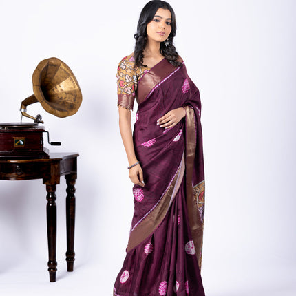 Collection image for: Printed Semi Crepe Sarees