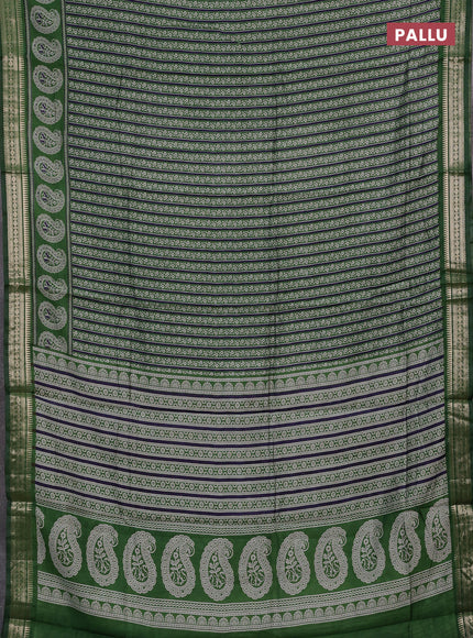 Green Semi Maheshwari Cotton Saree