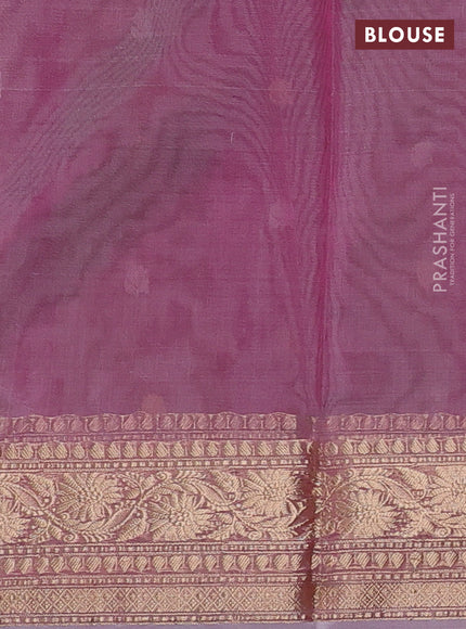 Pink & Green Banarasi Tissue Silk Saree