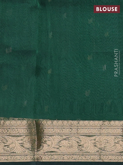 Green Banarasi Tissue Silk Saree