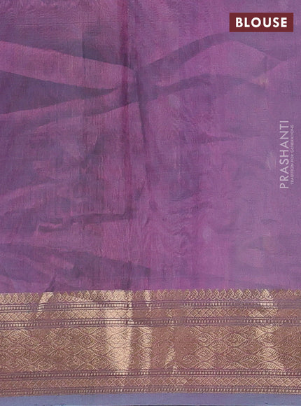 Blue Banarasi Tissue Silk Saree