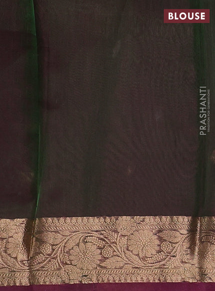 Purple Banarasi Tissue Silk Saree