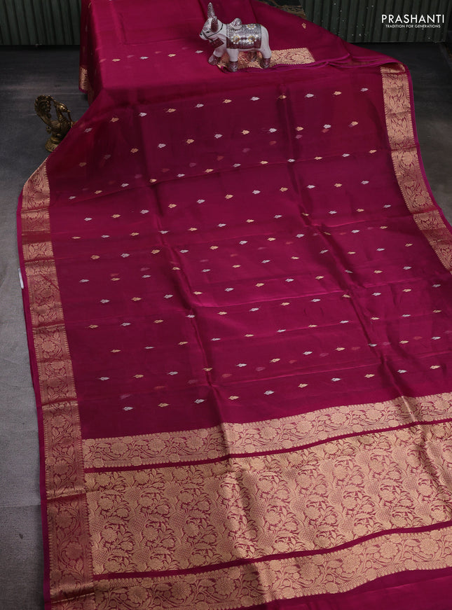 Pink Banarasi Tissue Silk Saree