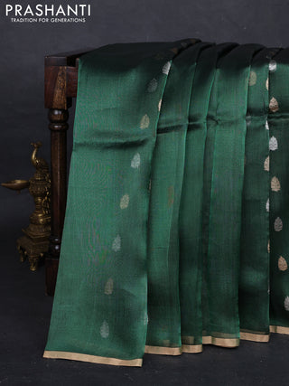 Green Banarasi Tissue Silk Saree