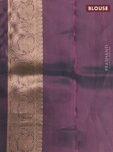 Peacock Green Banarasi Tissue Silk Saree