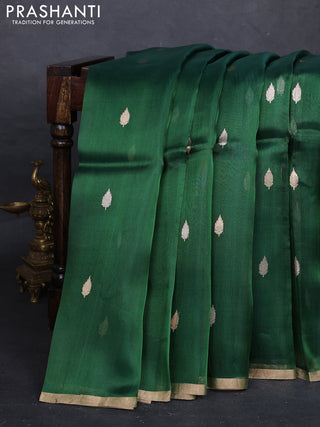Green Banarasi Tissue Silk Saree