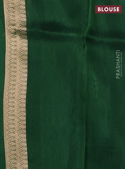 Green Banarasi Tissue Silk Saree