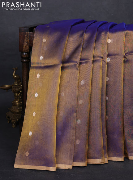 Blue Banarasi Tissue Silk Saree